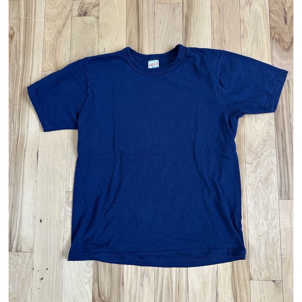 Whitesville T-Shirt Heavy Weight Quali-T Navy Size Medium Mens Made In Japan